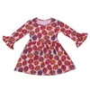 Wholesale leopard print back to school kids daily clothes long sleeve fashion little girls dresses