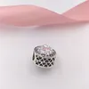 New 925 Sterling Silver Beads Multi-Color Radiant Hearts Charm Charms Fits European Pandora Style Jewelry Bracelets & Necklace 791725CZMX AnnaJewel