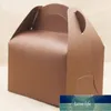 Hediye Paketi 10 ADET Lot Büyük Kraft Kağıt Kutusu Hediyeler Saplı DüğünCandy Beyaz Karton Kek Siyah Cupcake Paket Gifts1 Fabrika Fiyat Uzman Tasarım Kalitesi