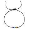 Arco-íris Sementes Bead Fios Pulseira Handmade Black Corda Borboleta Estrelas Charms Friendship Braceletes para Mulheres Menina Atacado