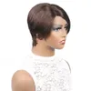 Ishow Pixie Short Wigs Brazilian 1B/30 27 Bug Natural Black Ombre Color Virgin Human Hair Wigs Colored Bob