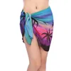 Maillots de bain pour femmes 2021 Sexy Femmes Beach Sarongs Imprimer Mousseline de soie Cover Up Bikini Coverup Jupe portefeuille Maillot de bain