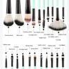 18-teiliges Kosmetik-Make-up-Pinsel-Set für Augen-Make-up, Pinceaux de Maquillage-Set in 7 Farben