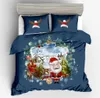 Christmas Bedding Sets Deer Printed Duvet Cover Set 2/3pcs Double Queen King Bedclothes Bed Linen(No Sheet No Filling) Y200417