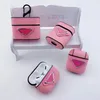 Acessórios de fone de ouvido de luxo designer airPods Case para 1 2 3 airpod pro de alta qualidade Fashion Letter impresso proteção Preto Branco Rosa pacote de fone de ouvido chaveiro