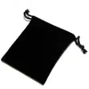 150pcs/lot Whole 10x12 cm Black/Blue/Red/Wine Red Drawstring Velvet Pouches Jewelry Christmas Gift Packaging Bags