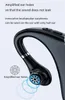 Bluetooth Headphones hanger wireless left right ears universal rotating small earplugs business driver portable headset for Apple Android phone noise canceling