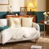 Подушка/декоративная подушка Dunxdeco Light Luxury Cush Coase Coase Декоративный корпус ретро европейский простые кругие геометрический синий желтый диван