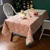 tablecloth de natal retangular tecido