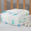 Squares Diaper Muslin Bamboo Blanket Swaddle Wrap Baby Blankets Newborn Cotton Manta Bebe 210309