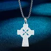 Pendant Necklaces Kinitial Fashion Armenian Cross Knot Necklace Talisman Solar Celtics Druid Amulet Pendants Choker Jewelry