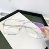 Solglasögon Ms Rimless Men Cool Unisex Imitation Rhinestones Gradient Färg UV400 Mode Kvinnor Eyewear