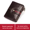 Wallets KAVIS Genuine Cow Leather Wallet's Men Fashion Coffee Male Cudan Portomonee Coin Purse Pocket Card Holder Money Bag Engraving