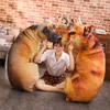 Poduszka poduszka poduszka 3D siedzący pies Pluszowy realistyczny Shepherd Husky Hound Shar Pei Pei Schotty Sched Kids Doross Kolekcja 7074847