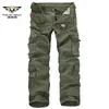 Men's Cargo Pants Casual Loose Multi Pocket Long Trousers Camouflage Military Male street Joggers Plus Size 44 210715