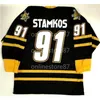 Vin40Vintage homem Steven Stamkos Sarnia Tampa Camisas de hóquei bordadas Personalizar qualquer nome e camisa de dígito