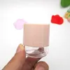 5G rose clair plastique bouteille cosmétique pots vides fardes à paupières de poudre de champignons en poudre mouillée