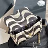 Diseñadores de impresión de dos colores Onda Costura Cadena Contraste Patrón Vcva 2021S Bolsas Bolsos de cuero Bolso de mujer Bolso de hombro de lujo 313V