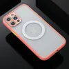 Metel Magnetic Case Case для iPhone 11 12 Pro Max X XS XR 8 для магнитного зарядного устройства защитная крышка беспроводной бамбур тонкий Capa