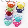 10Pcs 2021 Fashion Summer Style Happy Face Neon Colors Smile Enamel Women Adjustable Brass Ring