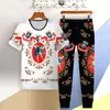 Chándales para hombres Chándal deportivo de verano para hombre Camiseta de manga corta Camiseta con estampado 3D Camiseta de tigre Pantalones casuales Pantalones 2 Dos piezas 206n