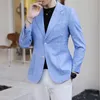 High Quality Plaid Men Blazers Wedding Business Suit Jacket Casual Social Dress Coat Formal Party Tuxedo Suit Jacket Veste Homme 210527
