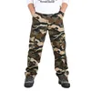 Camouflage camo cargo pantaloni da uomo casual multi-tasche baggy combattimento pantaloni da combattimento allentato in generale esercito militare pantaloni tattici Hombre 44 211112