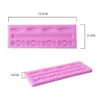 3D Lace Flower Bead Chain Silicone Fondant Mould Cake Baking Molds Sugar Paste Pastry Tools