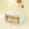 Nxy Cosmetic Bags Transparent Simple Large Capacity Travel Portable Storage Student Pen 220303
