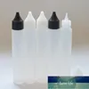 50 pçs / lote largamente pescoço 30ml caneta forma garrafa gotas de plástico caneta vazia estilo e líquido