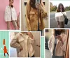 Tidig vår Anti Sheepskin Coat Kvinna Loose Plush Coat Shirt Jacket 211117