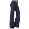 Artı Boyutu Bayan Bayanlar Sıska Slim Fit Uzun Pantolon Katı Renk Dipleri Pantolon X0629