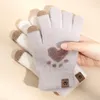 Пять пальцев перчатки осенью и зимний узор кошек сплит палец холодностойкий открытый с сенсорным экраном на открытом воздухе