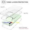 حالات هاتف درع شفافة لجهاز iPhone 11 12 13 14 Pro Max Three Layer Clear Defency Defender Defender Cover Cover Froofroof Cover متوافق مع Samsung S22 Ultra