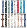 32 Colors Christmas Printed Silicone Band iWatch Bracelet Straps for Apple Watch Series 7/6/5/4/3/2 SE 40 41 44 45mm Watchband