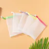 Soap Blister Bubble Net Mesh Face Wash Froth Nets Soaps Meshes Bag Manual Pouch Drawstring Storage Bags Bathroom Accessories BH5501 TYJ