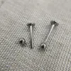 Altro 16G Implant Grade Titanium ASTM F136 Filettatura interna Labret Piercing Lip Tongue Helix Cartilagine Tragus Body Jewelry