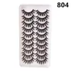 10 paren 100% handgemaakte lash 3d natuurlijke valse wimpers pluizige wimpers zachte wimper extensie make-up kit cilios