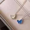 s925 sterling silver necklace hypoallergenic mini butterfly fashion personality simple shape jewelry