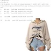 Moda damska bluza z kapturem wieloryby drukuj luźne bluzy z kapturem nadrukowana osobowość kobiety bluzy Zipper graficzna bluza z kapturem swetry 201202
