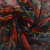 [bysifa] السيدات الأحمر الأسود الحرير وشاح شال جديد تصميم الأزهار الربيع الخريف الأوشحة طويلة 170 * 105 سنتيمتر أنيقة رقيقة الرقبة والأوشحة Q0828