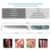 Xituo 6 "BONING FISH KNIFE 67 طبقات دامشق فولاذ دائمة حادة سكين مكافأة حادة أذن البحر مقبض سكين لحم الخنزير فيل.