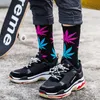 Comfortable Weed Socks For Men And Women Casual Crew Cotton Socks Colored Funny Skateboard Harajuku Trend Socks X0710