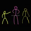Acessórios de fantasia Popular Dance El Fio Terno Tecidos Clothings Light Up Performance Traje Matchstick Homens LED Traje Fase Fase Show Decorati