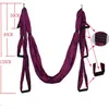 Fly Yoga Hängematte Gym Luftstärke Traktion Swing Inversion Gürtel Heimgerät Hängeausrüstung Zufällige Farbe Set Drop Shipping Q0219