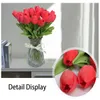 100pcs Tulips en latex Artificial PU Bouquet Véritable Touch Fleurs pour la décoration de la maison Décoratif de mariage 8 couleurs Option