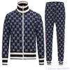 Vårens höst New Fashion Casual Mens Sportswear Zipper Jacket and Pants