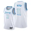 Maglie da basket da uomo Malik Monk 11 Kendrick Nunn 12 2021 Trade White City Jersey