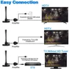 Antenna TV digitale interna HD con amplificatore Ricezione con portata lunga 150 miglia Supporta televisione HDTV 4K 1080P per locale