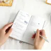 Hardcover Pocket Teste Planner Rezerwuj 94mm * 191mm Fajne Kolorowe koło Moda Agenda 192P DIY Underated Miesięczny Cotygodniowy plan Notebook 210611